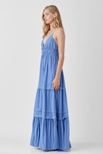 Load image into Gallery viewer, Online Exclusive Shirred Ruffle Folded Detail Maxi Dress
