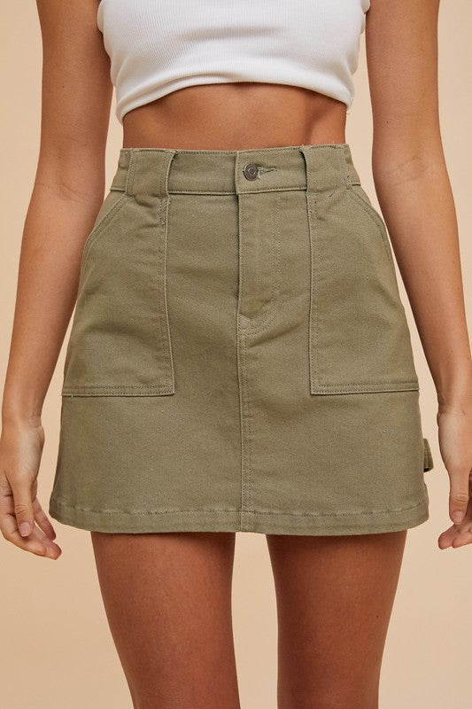 The Belinda Cargo Mini Skirt