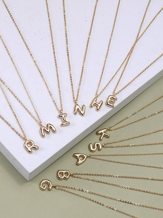 Bubble Letter Necklaces