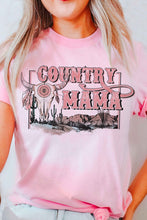 Load image into Gallery viewer, COUNTRY MAMA LONGHORN GRAPHIC TEE
