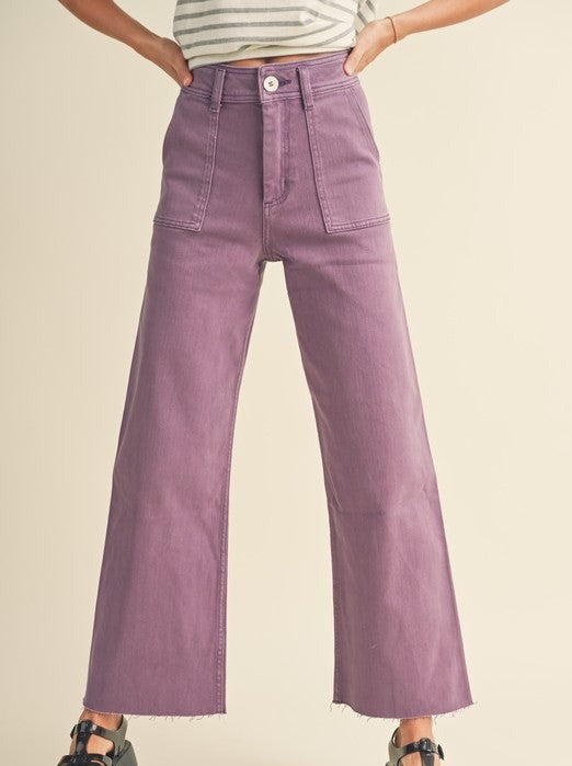 The Violet Stretch Wide Leg Pant