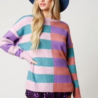 The Eira Color Block Sweater