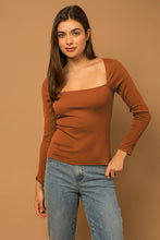 Load image into Gallery viewer, The Martha Rib Long Sleeve Top
