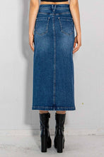Load image into Gallery viewer, The Tiffany H Line Column Denim Skirt
