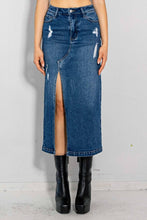 Load image into Gallery viewer, The Tiffany H Line Column Denim Skirt
