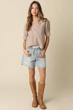 Load image into Gallery viewer, Anni Gingham Puff Sleeve Blouse
