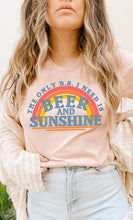 Load image into Gallery viewer, Beer and Sunshine Rainbow Graphic Tee PLUS
