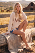 Load image into Gallery viewer, Amen Graphic Oversized Sweater
