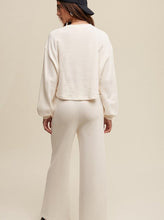 Load image into Gallery viewer, Cream Knit Sweat Pant
