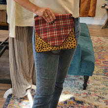 Load image into Gallery viewer, Cheetah &amp; Plaid Crossbody
