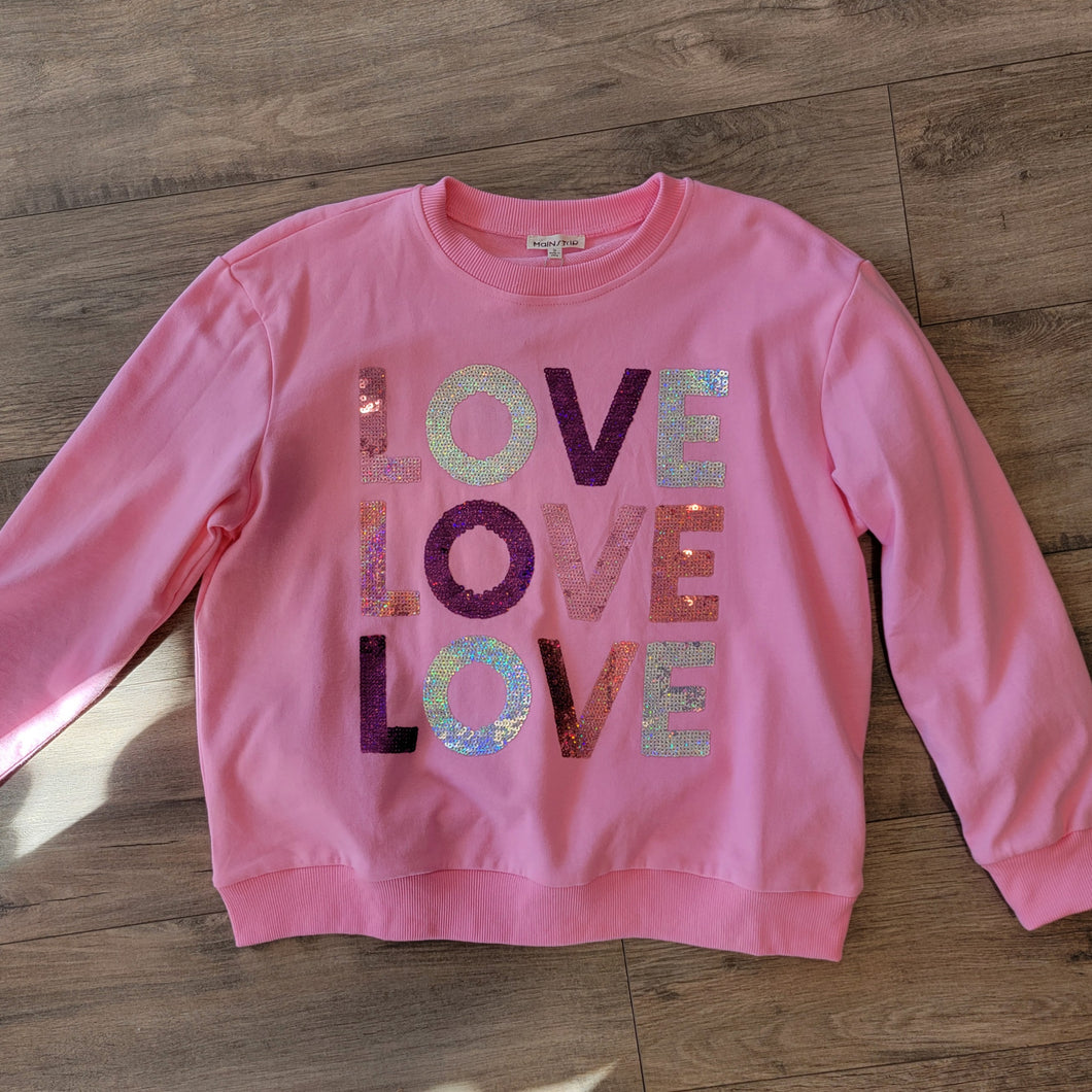 LOVE Sequin Sweater