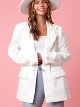 Load image into Gallery viewer, The Pearl Denim Blazer
