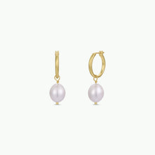 Load image into Gallery viewer, Pearl Drop - Gold Earrings
