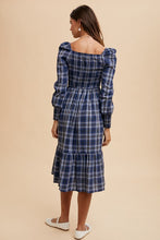 Load image into Gallery viewer, The Penny Plaid Midi Dress
