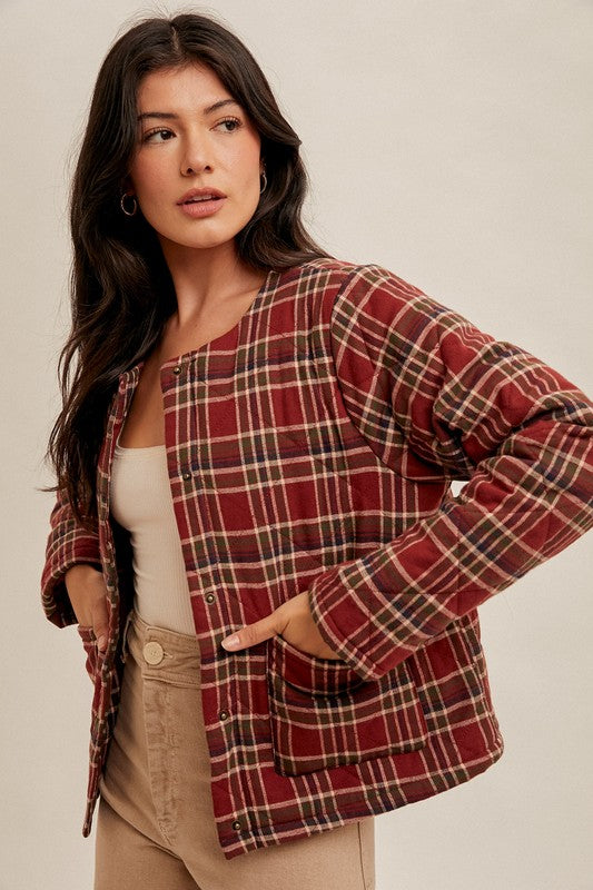 The Penny Quilted Plaid Jacket