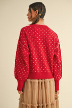 Load image into Gallery viewer, The Amora Heart Dot Sweater
