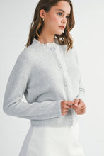 Load image into Gallery viewer, The Crystal Ruffle Cardigan
