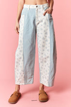 Load image into Gallery viewer, The Ava Twill Patch Crop Denim Pant
