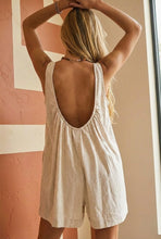Load image into Gallery viewer, The Leighton Cotton Linen Embroidered Pony Romper
