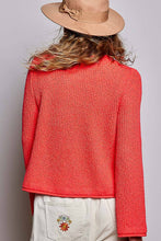 Load image into Gallery viewer, Long Sleeves Button-Front Half Placket Knit Sweater
