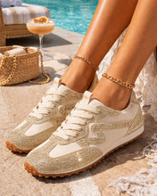 Load image into Gallery viewer, Glam Rhinestone Retro Runner Sneaker
