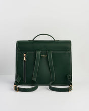 Load image into Gallery viewer, Into the Woods Green Large Satchel Backpack
