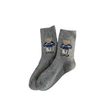 Load image into Gallery viewer, Thick Warm Wool Socks Bear Knit Crew Socks
