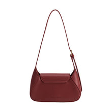 Load image into Gallery viewer, Melody Burgundy Recycled Vegan Leather Shoulder Bag
