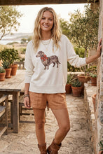 Load image into Gallery viewer, Lightweight Dog Graphic Knit Sweater
