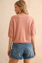 Load image into Gallery viewer, SHORT SLEEVE SWEATER TOP
