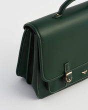 Load image into Gallery viewer, Into the Woods Green Large Satchel Backpack
