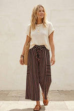 Load image into Gallery viewer, Striped Knit Wide Leg Pants
