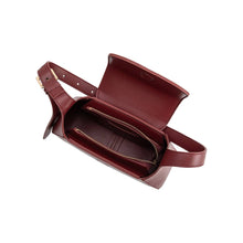 Load image into Gallery viewer, Melody Burgundy Recycled Vegan Leather Shoulder Bag
