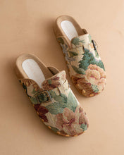 Load image into Gallery viewer, The Toni | Floral Tapestry Studded Buckle Clog
