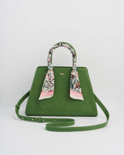 Load image into Gallery viewer, Garden Floral Green Structured Tote

