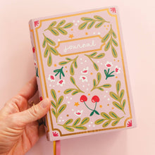 Load image into Gallery viewer, Cherries &amp; Blooms Softcover Book Journal
