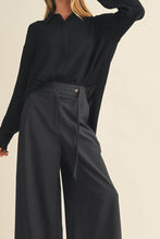Load image into Gallery viewer, Asymmetric Tie-Waist Wide-Leg Trousers
