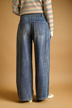Load image into Gallery viewer, THE PENNY PLEATS ON THE SIDE WIDE LEG JEANS
