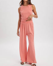 Load image into Gallery viewer, KNIT TANK AND PALAZZO PANTS SET
