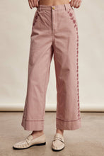 Load image into Gallery viewer, Floral Embroidered Cropped Wide-Leg Pants
