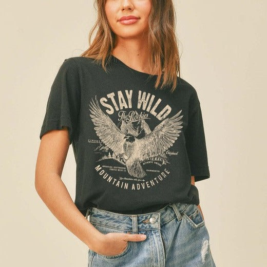 Rocky Mountains Stay Wild Graphic Tee