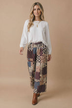 Load image into Gallery viewer, Patchwork Floral French Terry Pants
