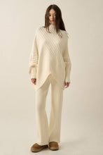 Load image into Gallery viewer, Knit Asymmetrical Dolman-Sleeve Sweater
