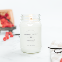 Load image into Gallery viewer, Raspberry Vanilla - Soy Wax Mason Jar Candle

