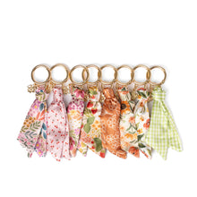 Load image into Gallery viewer, Floral Satin Keychain
