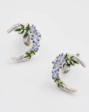Load image into Gallery viewer, Nightshade Moon Silver Stud Earrings
