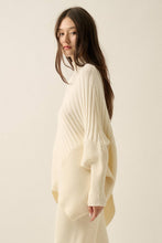 Load image into Gallery viewer, Knit Asymmetrical Dolman-Sleeve Sweater
