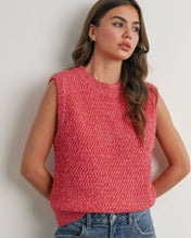 Load image into Gallery viewer, Sleeveless Crew Neck Sweater Knit Vest
