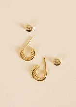 Load image into Gallery viewer, Gold Hoop - Double - Earrings
