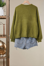 Load image into Gallery viewer, Embroidered Butterfly Crewneck Sweater
